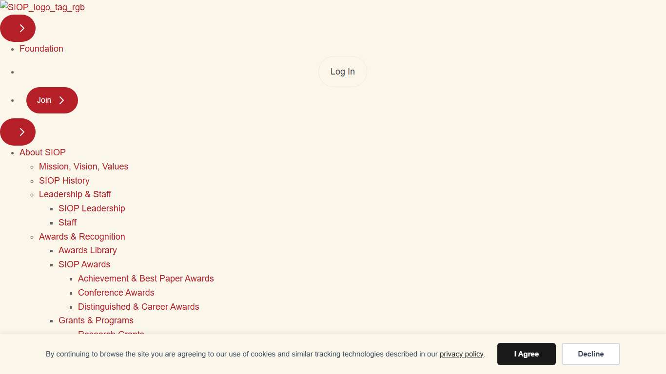 Society for Industrial and Organizational Psychology - The premier professional association for Industrial-Organizational psychology